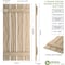 Ekena Millwork Rustic Four Board Spaced Board-n-Batten Riverwood Faux Wood Shutters, 23 1/2W x 32H, PR SHUBSS23X32RWPR - alternate 7